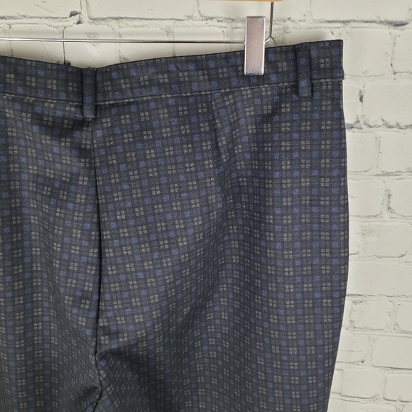 TANJAY | Comfort Fit modern straight plaid stretch trouser pants - Picture 4 of 8